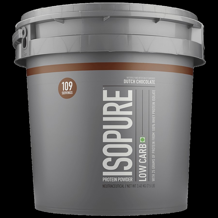 Isopure Low Carbs 100% Whey Protein Isolate - Dutch Chocolate