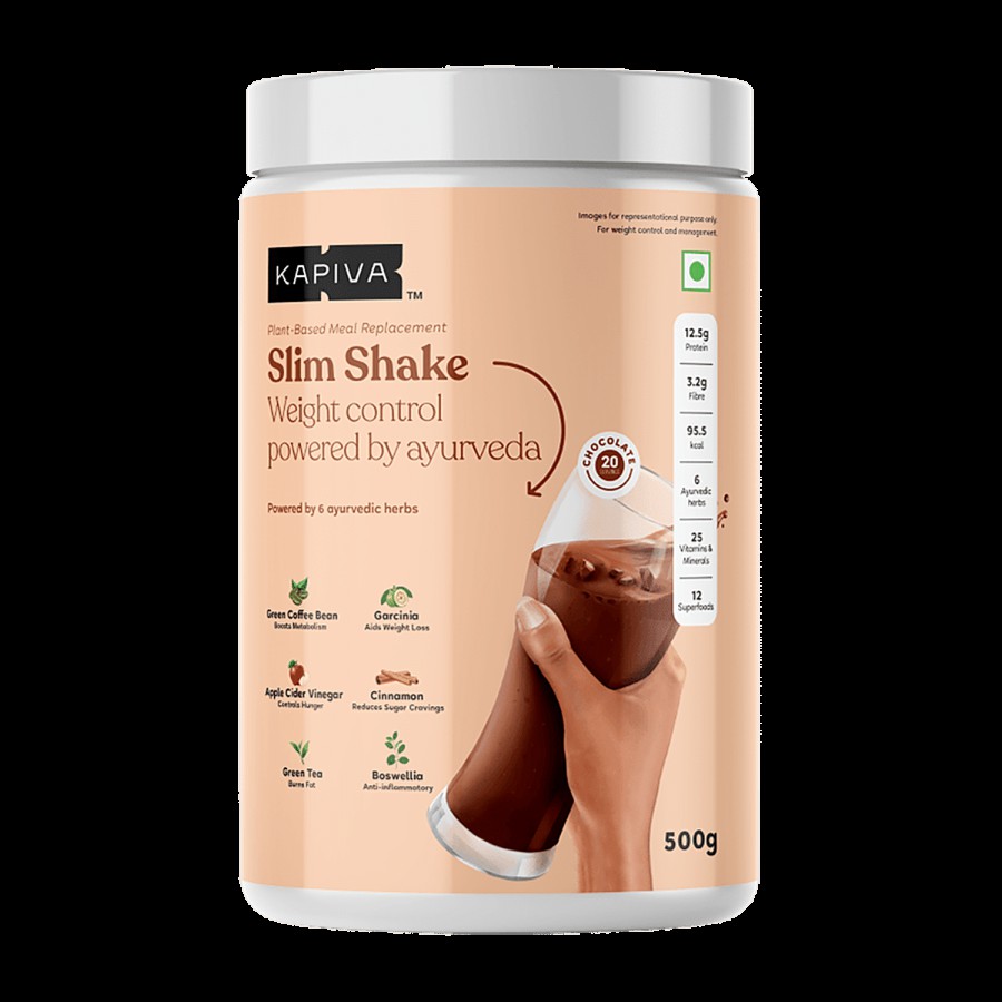 Kapiva Chocolate Slim Shake - Weight Control Powered By Ayurveda