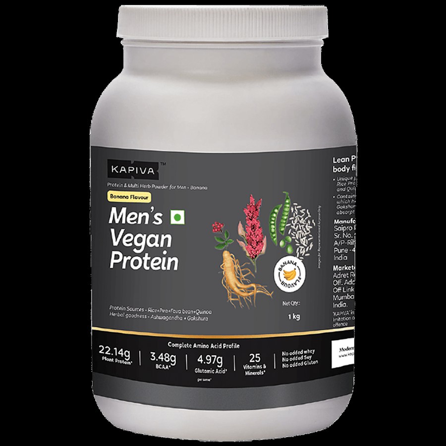 Kapiva Men’s Vegan Protein - Banana Flavour