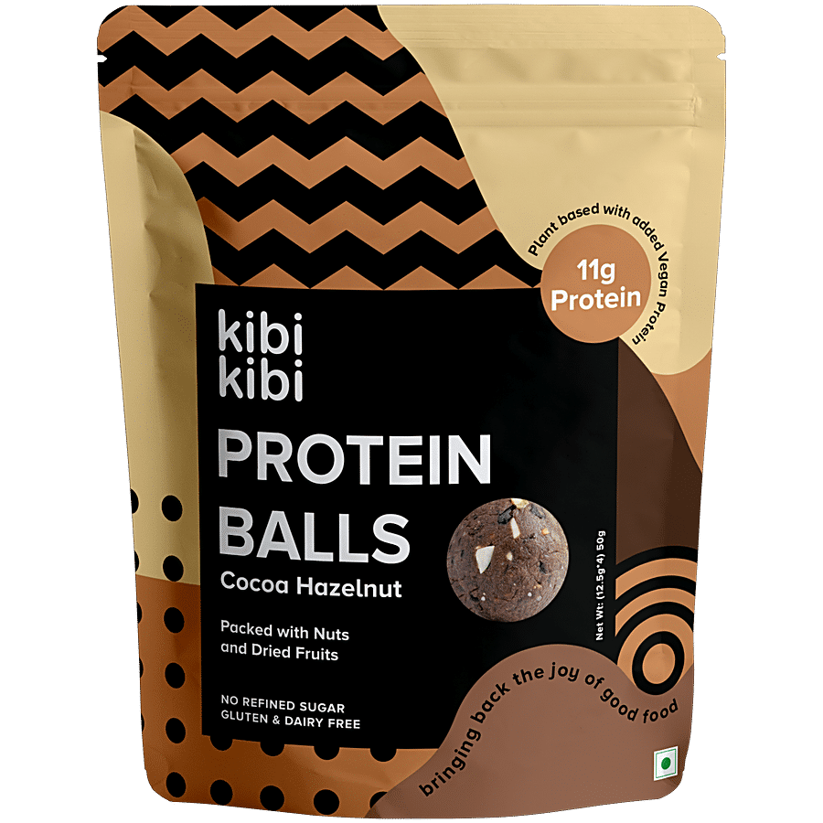 Kibi Kibi Cocoa Hazelnut Protein Balls