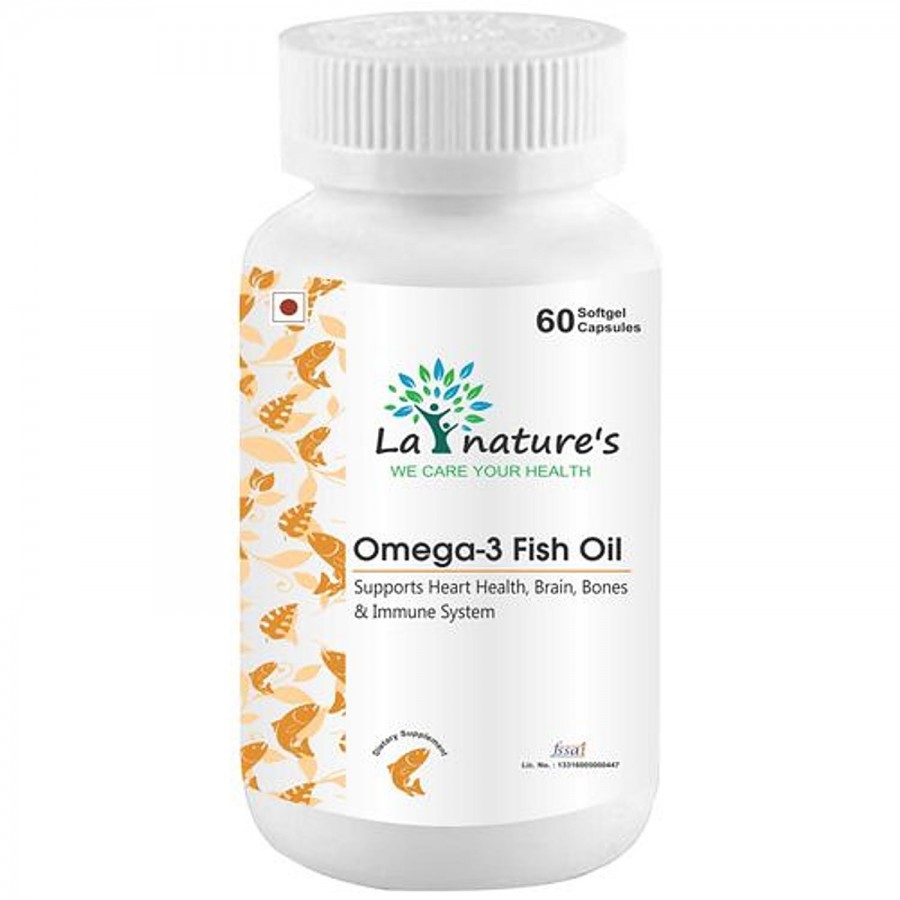 La Natures Fish Oil Omega 3 1000mg Softgels