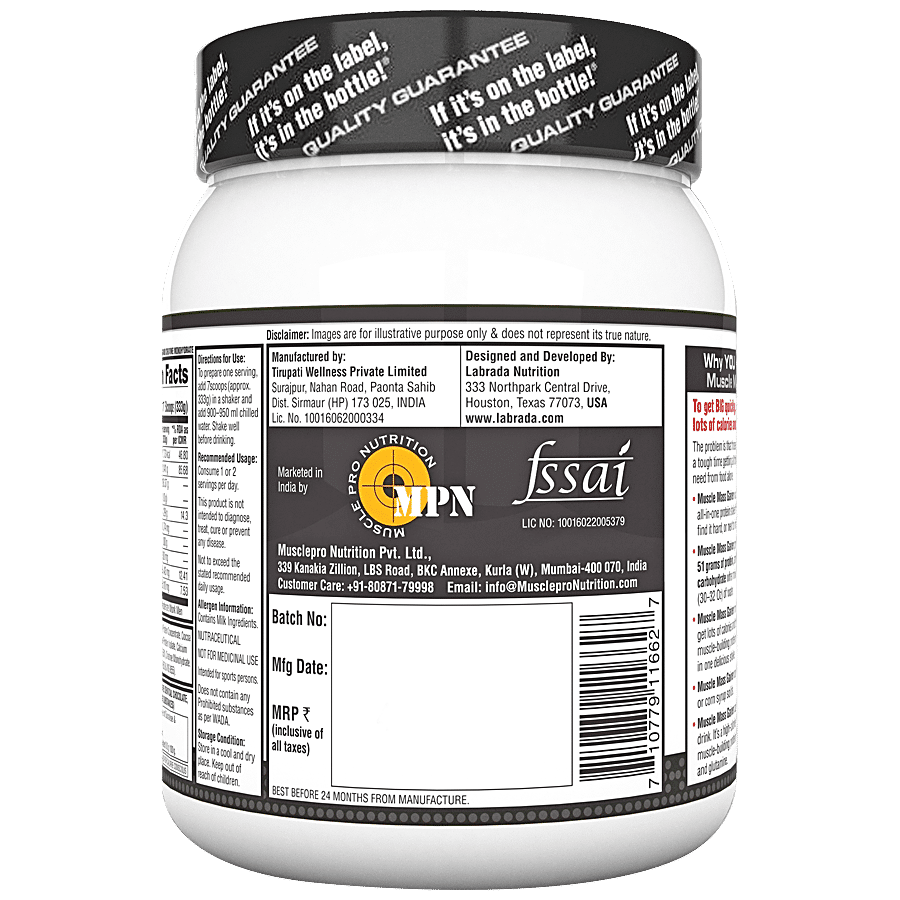 Labrada Muscle Mass Gainer Post-Workout