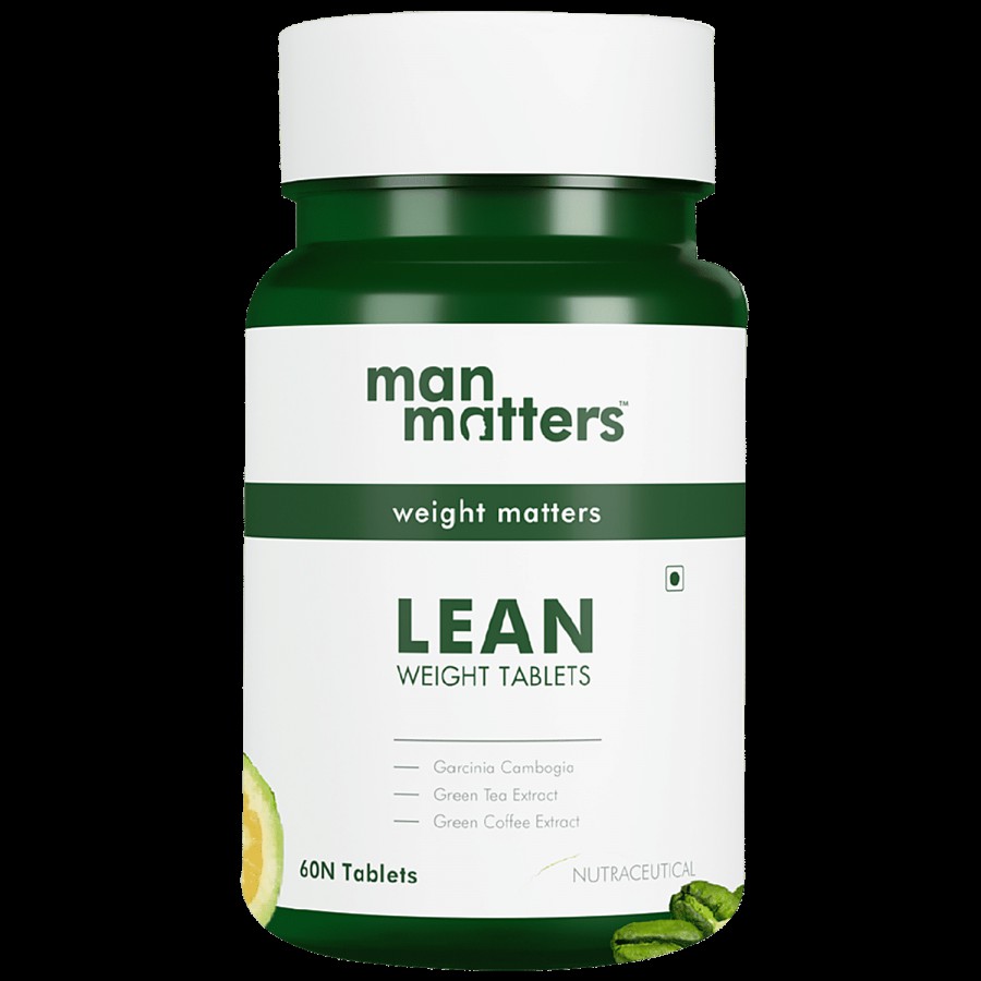 Man Matters Lean Weight Tablets - Infused With Garnicia & Green Tea