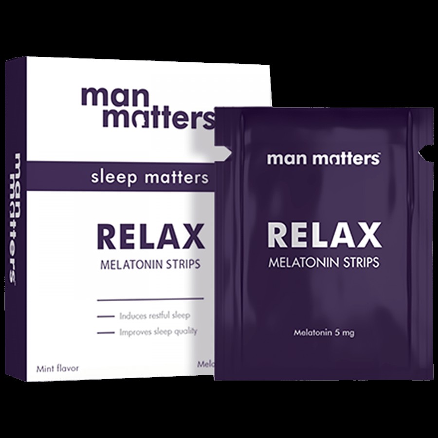 Man Matters Relax Melatonin Strips - Helps Induce Sleep