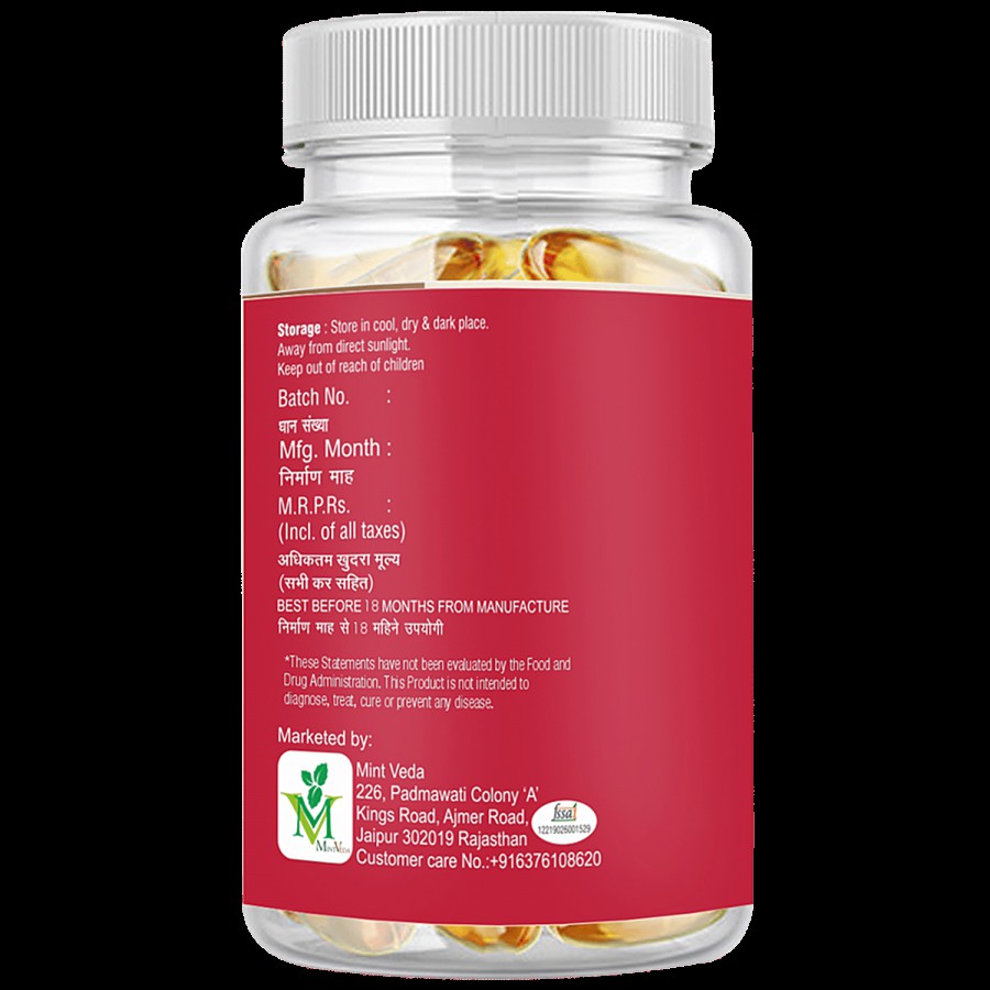 Mintveda Omega 3 Fish Oil Soft Gel