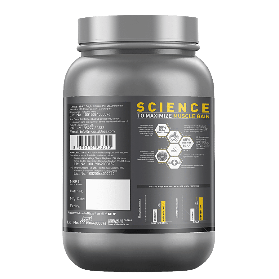 MuscleBlaze Biozyme Performance Whey Rich Chocolate