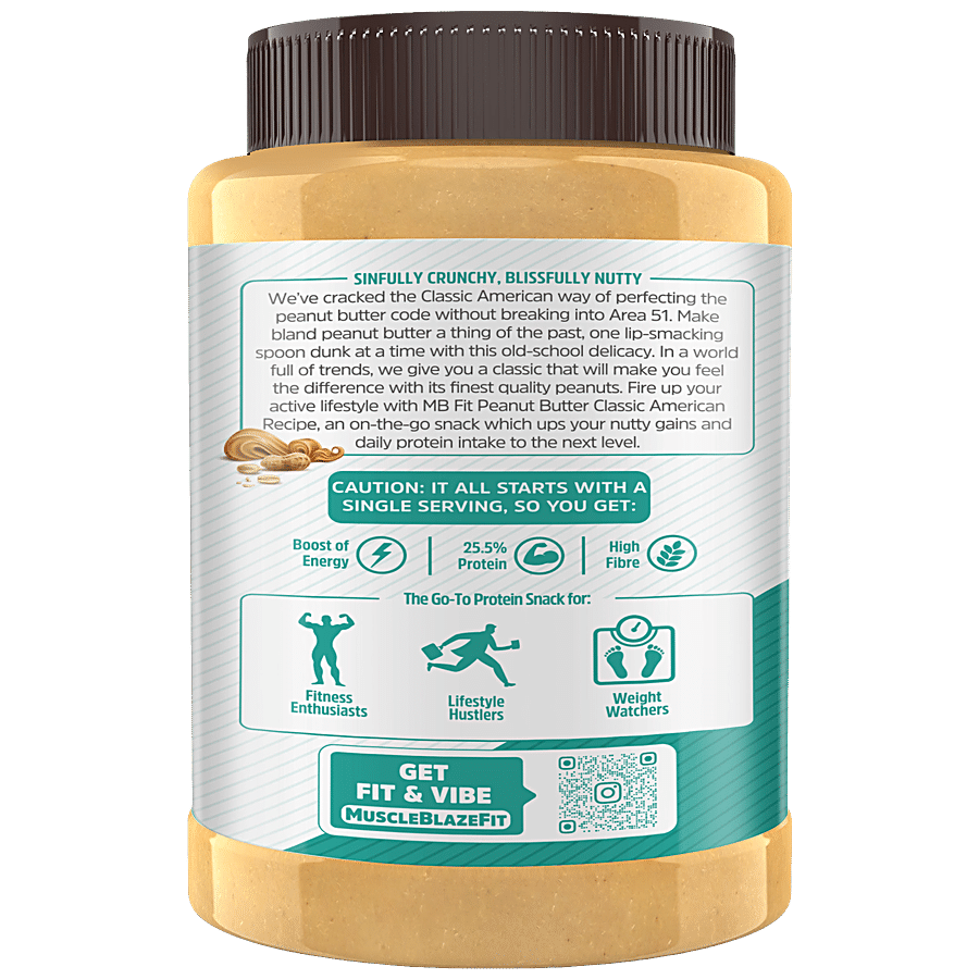 MuscleBlaze Fit Peanut Butter - Crunchy