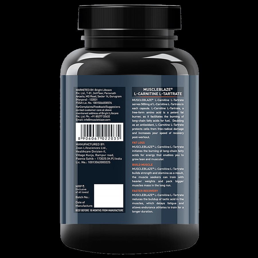 MuscleBlaze L-Carnitine L-Tartrate - Unflavoured