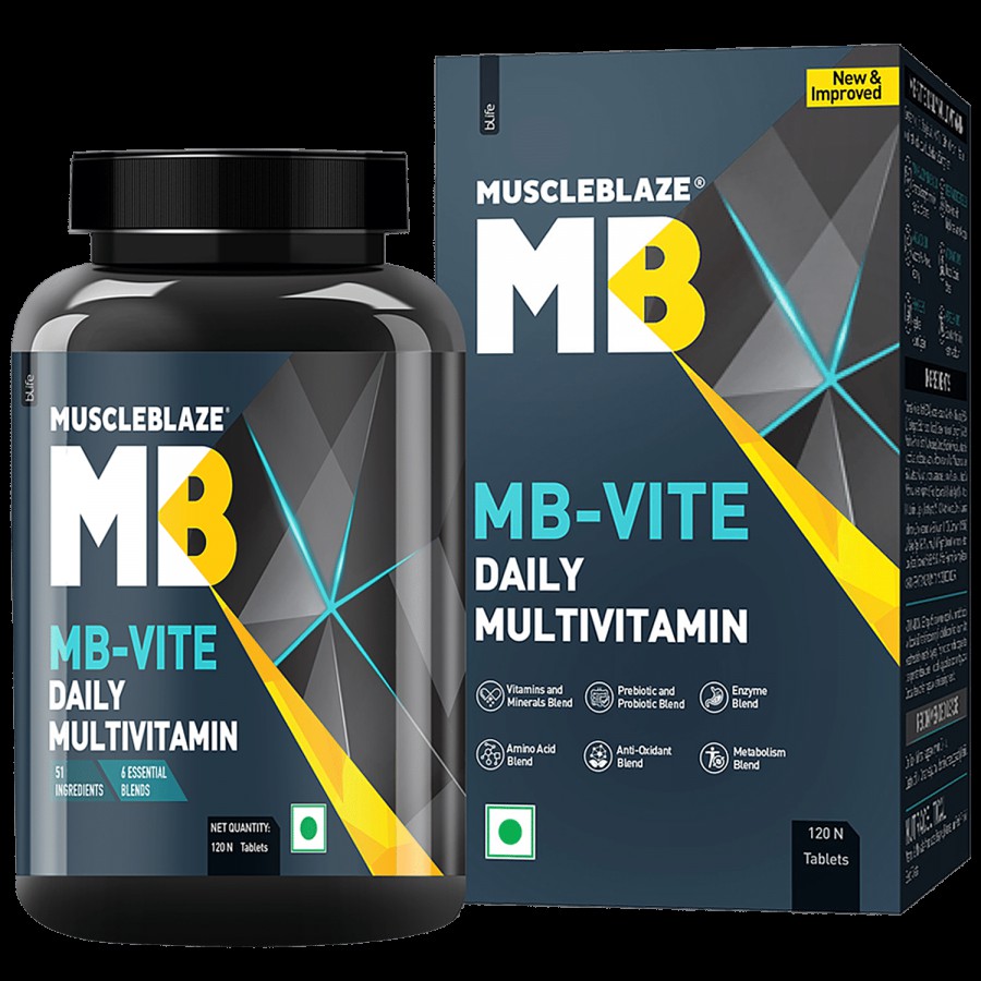 MuscleBlaze MB Vite Multivitamin Tablets - Digestive Enzymes