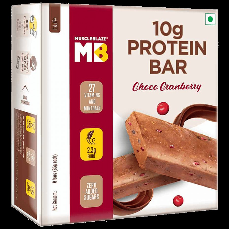 MuscleBlaze Mini-Protein Bar - Choco Cranberry