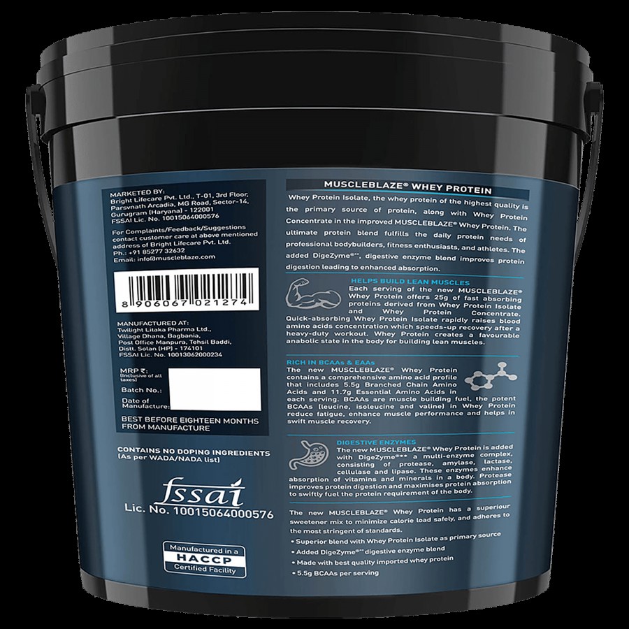 MuscleBlaze Whey Protein - Rich Milk Chocolate