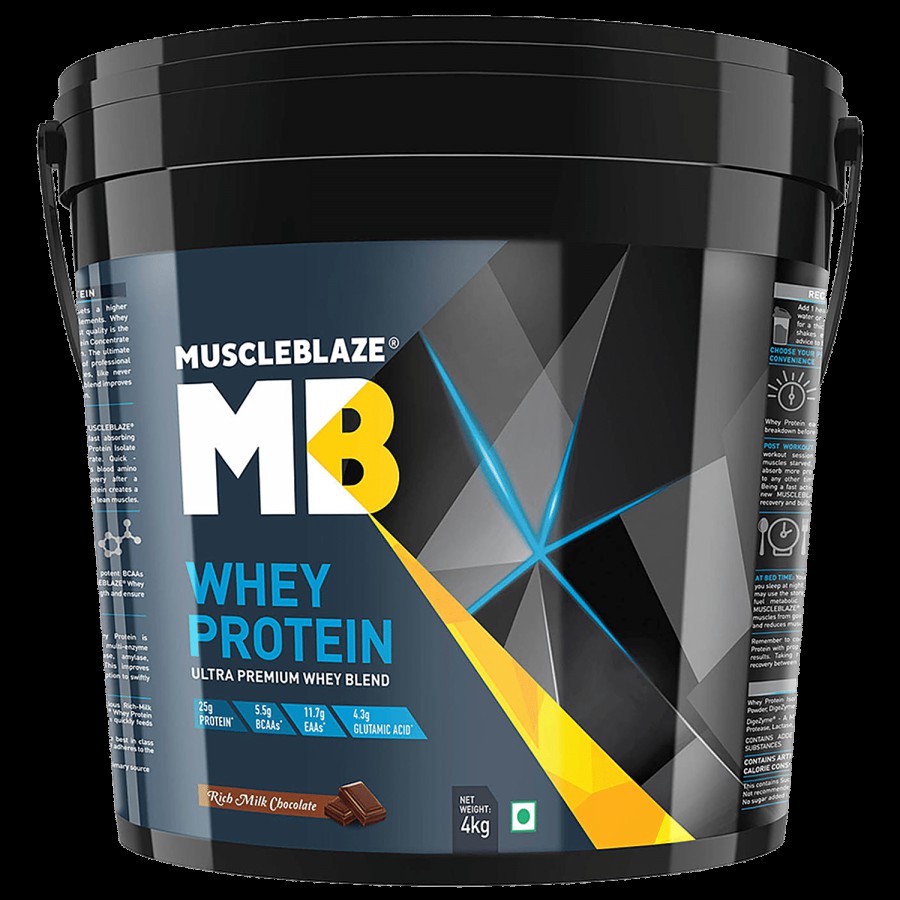 MuscleBlaze Whey Protein - Rich Milk Chocolate