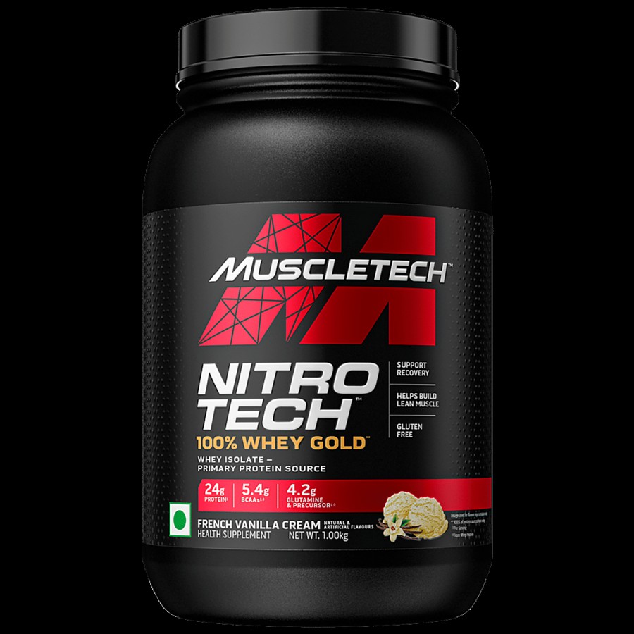 MuscleTech Nitrotech 100% Whey Gold Powder - Health Supplement