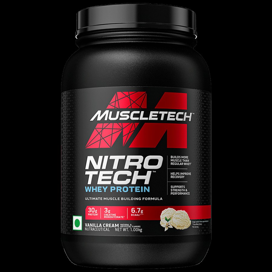 MuscleTech Nitrotech Whey Protein Powder - Builds Muscle