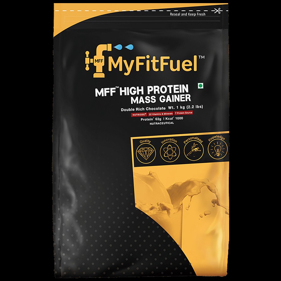 MyFitFuel MFF High Protein Mass Gainer - Rich Chocolate Delight