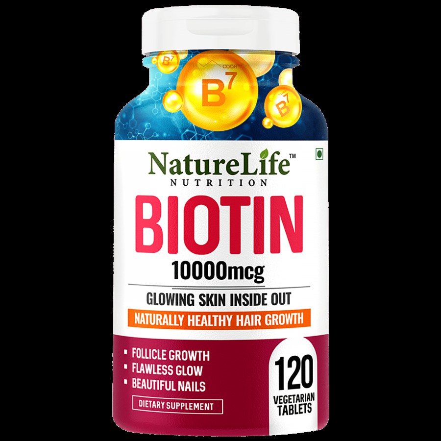 Nature Life Nutrition Biotin Tablets - For Healthy Hair