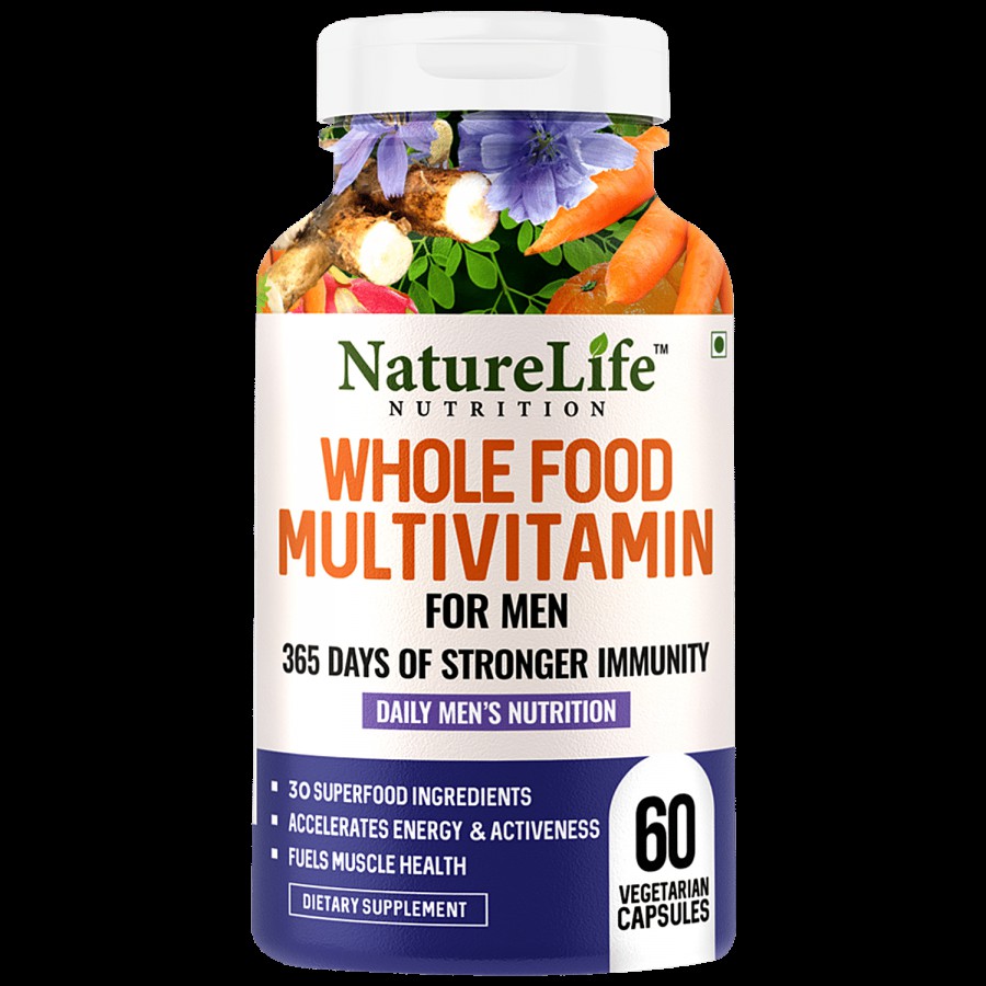 Nature Life Nutrition Whole Food Multivitamin For Men Capsule - Provides Energy