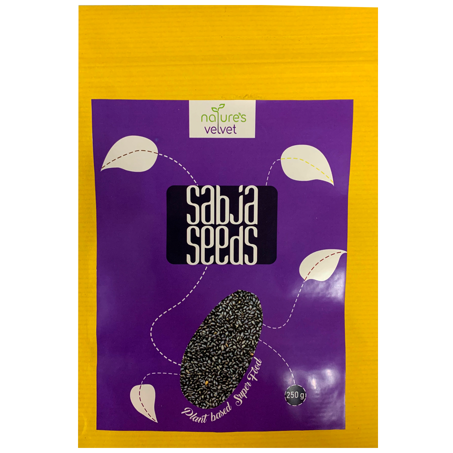 Natures Velvet Basil Seeds/Sabja - Raw & Premium