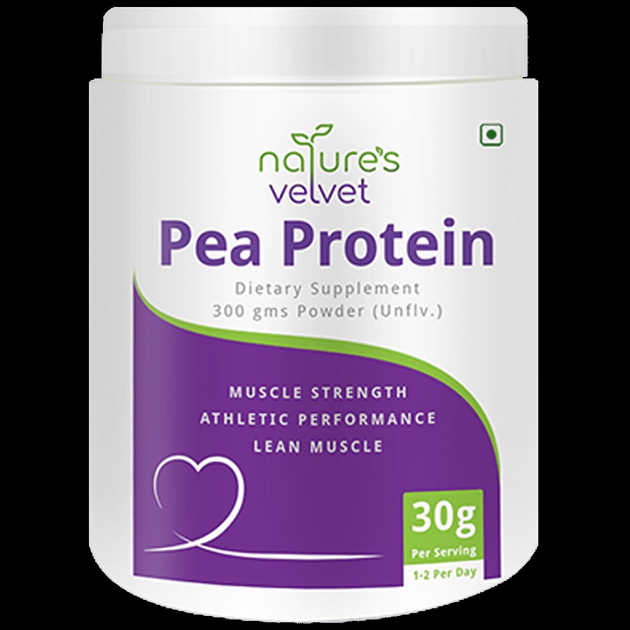 Natures Velvet Plant Based Pea Protein Isolate - 100% Vegan