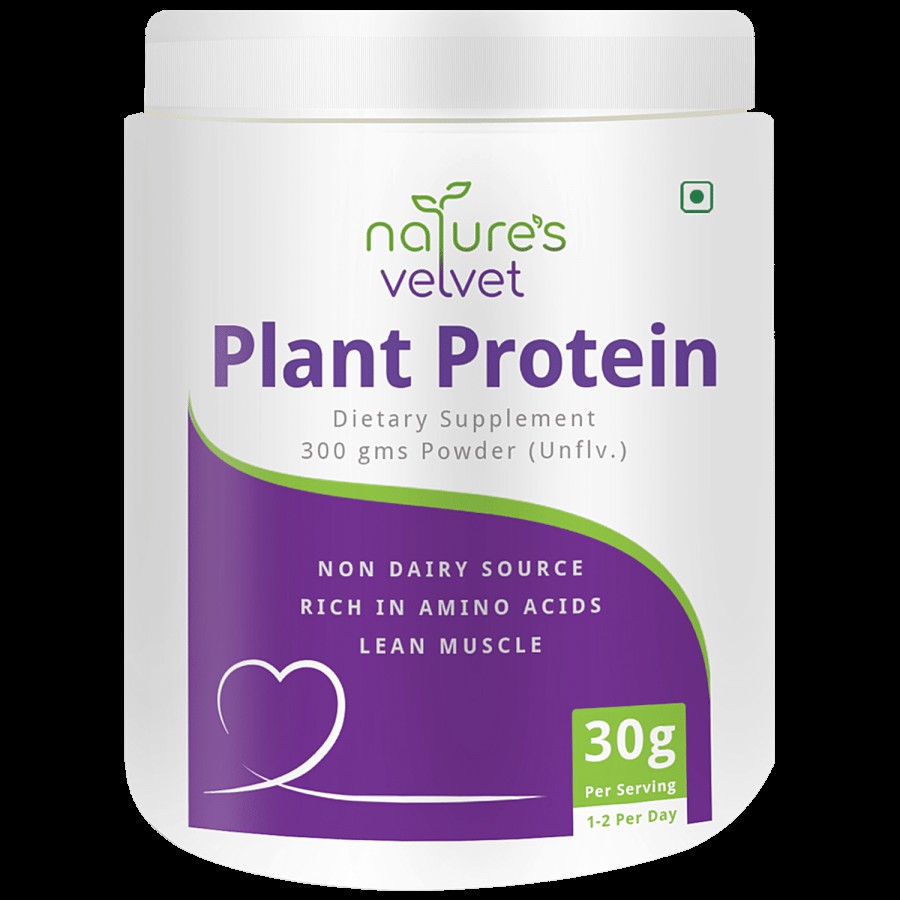 Natures Velvet Plant Protein Supplement - 100% Vegan