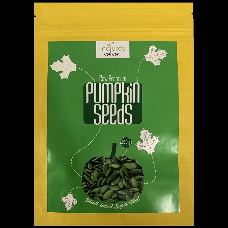 Natures Velvet Pumpkin Seeds - Raw & Premium Nutrient Rich