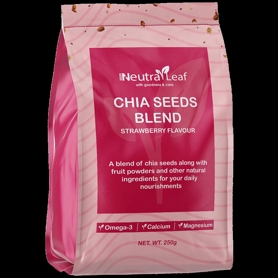 NeutraLeaf Chia Seeds Blend - Strawberry Flavour