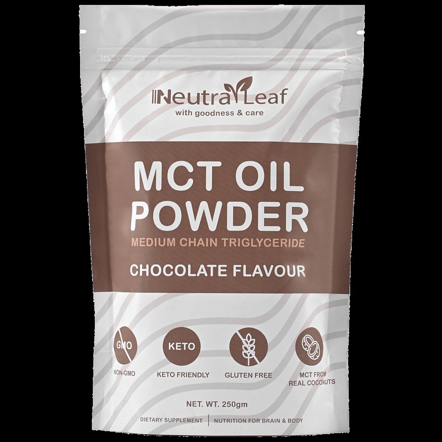 NeutraLeaf MCT Oil Powder - Chocolate Flavour