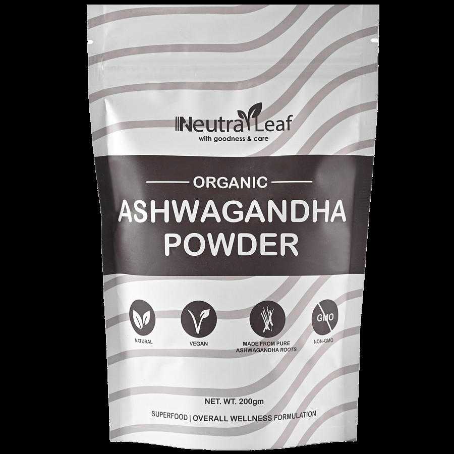 NeutraLeaf Organic Ashwagandha Powder