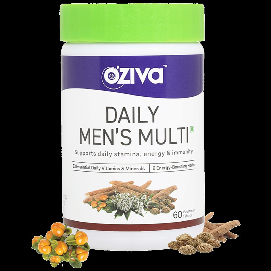 O'ZIVA Daily Men Multivitamins Tablets - Vegetarian