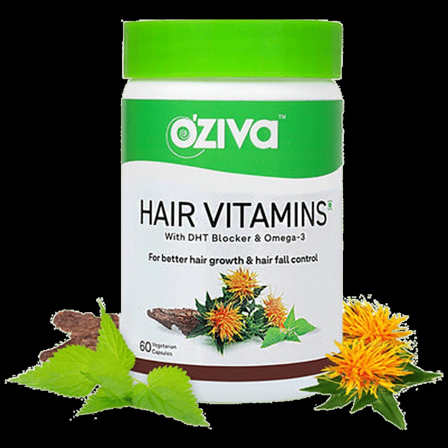 O'ZIVA Hair Vitamins Capsules - With DHT Blocker