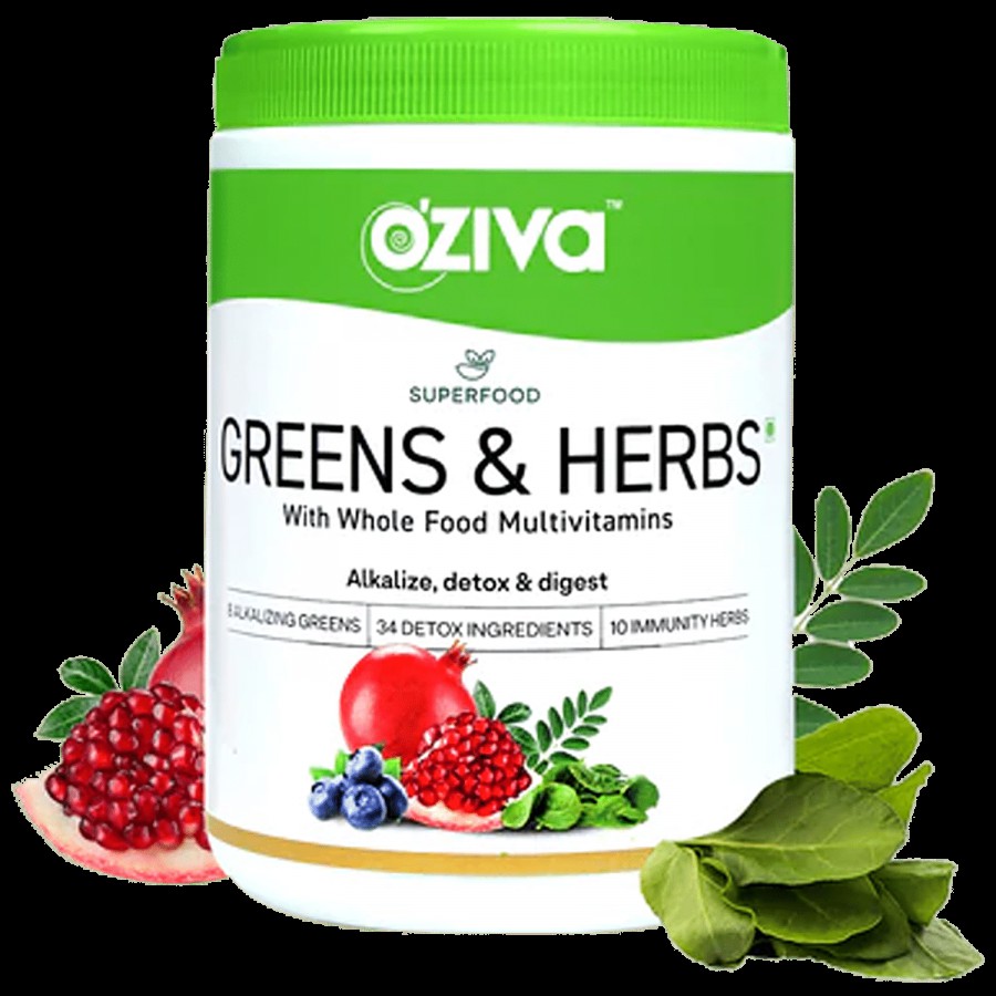 O'ZIVA Superfood Greens & Herbs - For Better Digestion