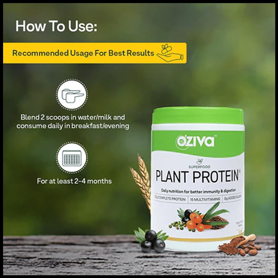 O'ZIVA Superfood Plant Protein - Improves Immunity & Digestion