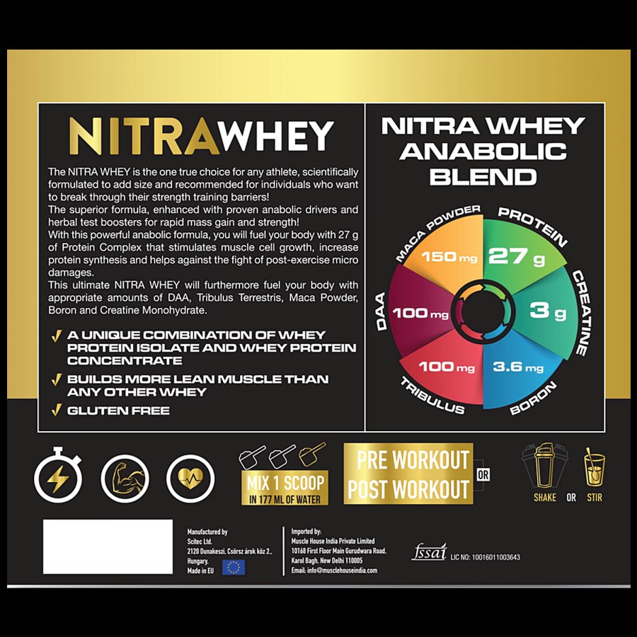 One Science Nutrition Nitra Whey Protein - Strengthens Muscles