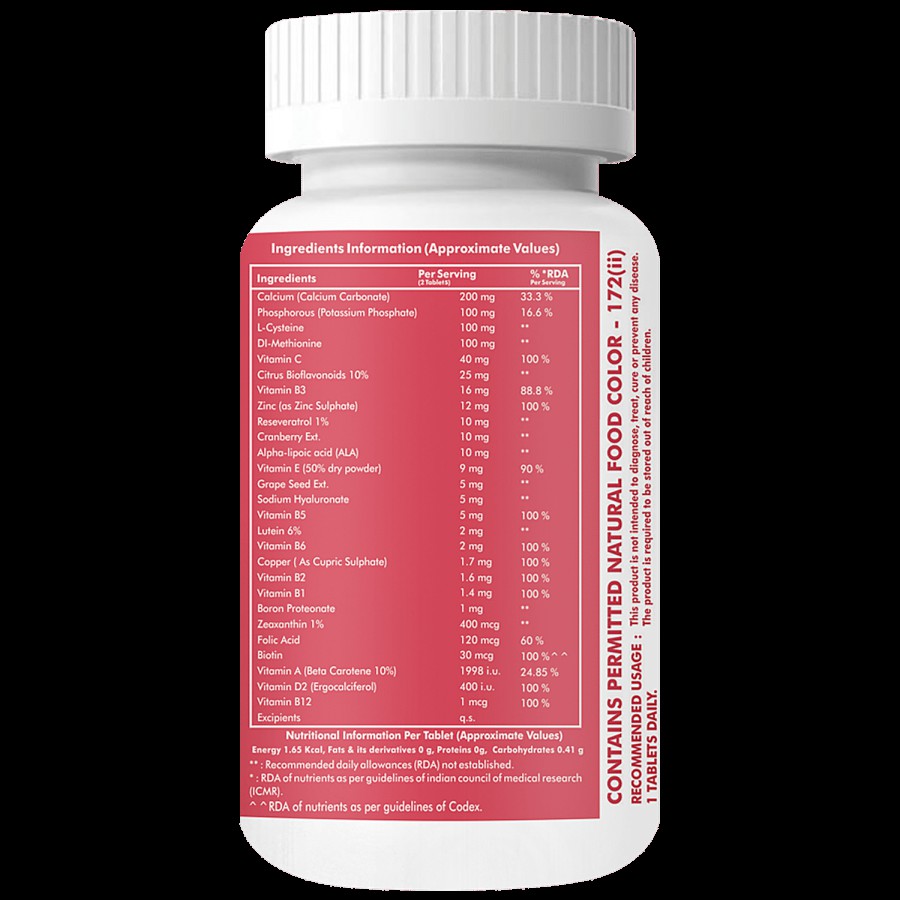 Ontodot Biotin Tablets - Hair Skin & Nails Health