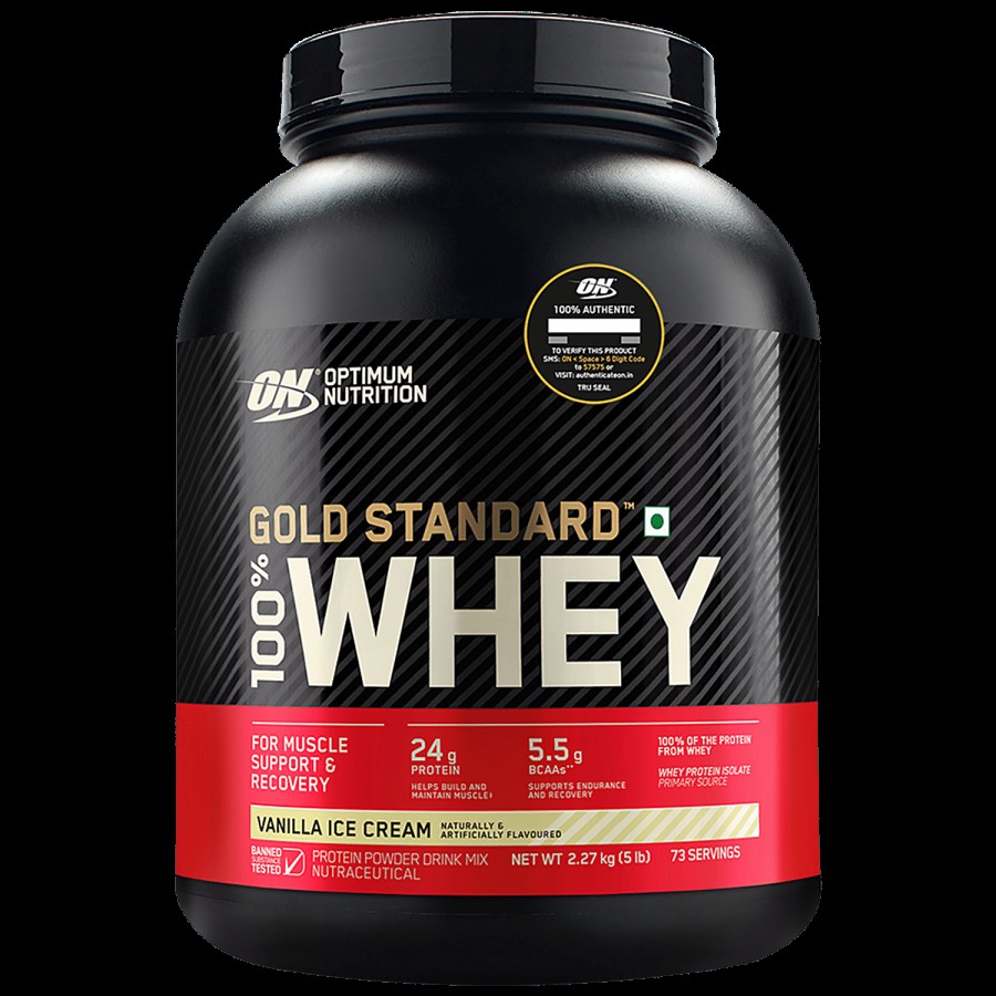 Optimum Nutrition Gold Standard 100% Whey Protein Isolate - Vanilla Ice Cream