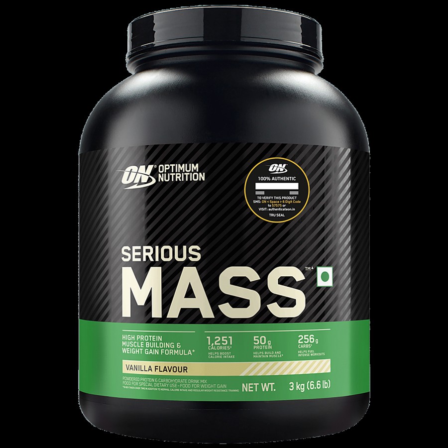 Optimum Nutrition Serious Mass Weight Gainer Powder - Vanilla