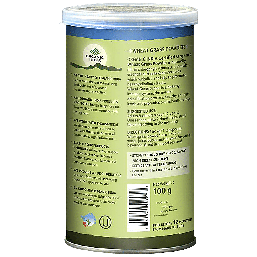 Organic India Wheat Grass Powder