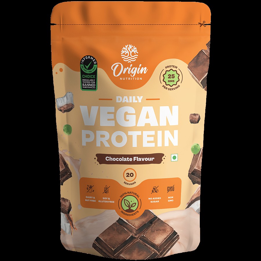 Origin Nutrition Vegan Protein Powder - Chocolate Flavour