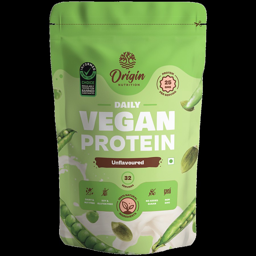 Origin Nutrition Vegan Protein Powder - Unflavoured