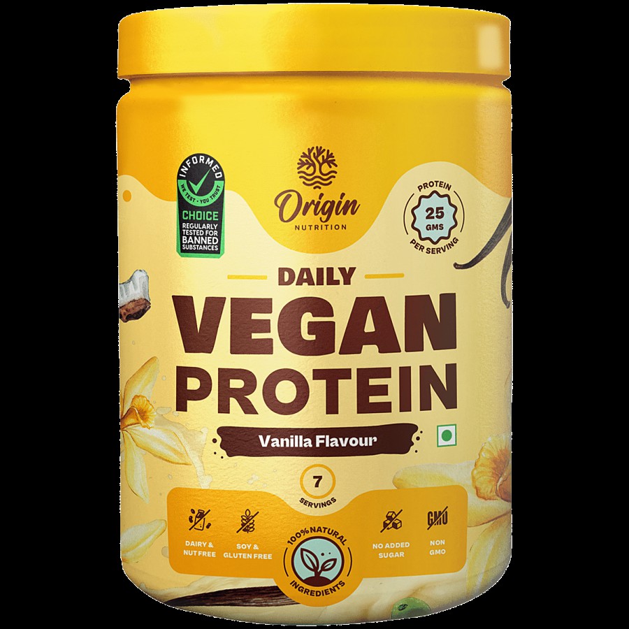 Origin Nutrition Vegan Protein Powder - Vanilla Flavour