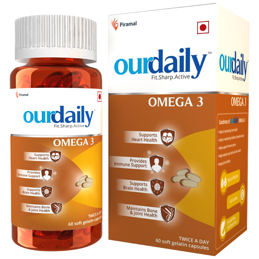 Ourdaily Omega 3 Capsule - Supports Brain & Heart Health