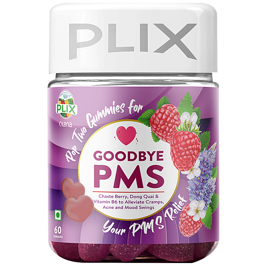 PLIX Olena Goodbye PMS Plant Based Gummies - For Acne