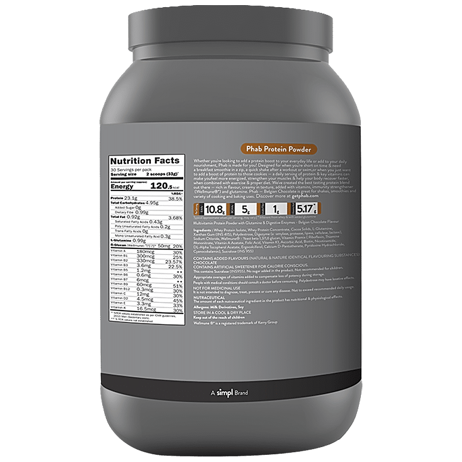 Phab Protein Powder - Belgian Chocolate