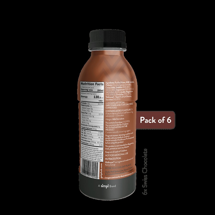 Phab Protein Milkshake - Swiss Chocolate