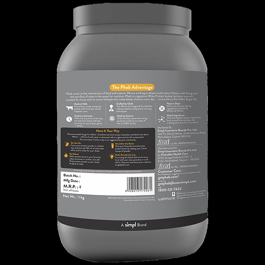 Phab Protein Powder - Alphonso Mango