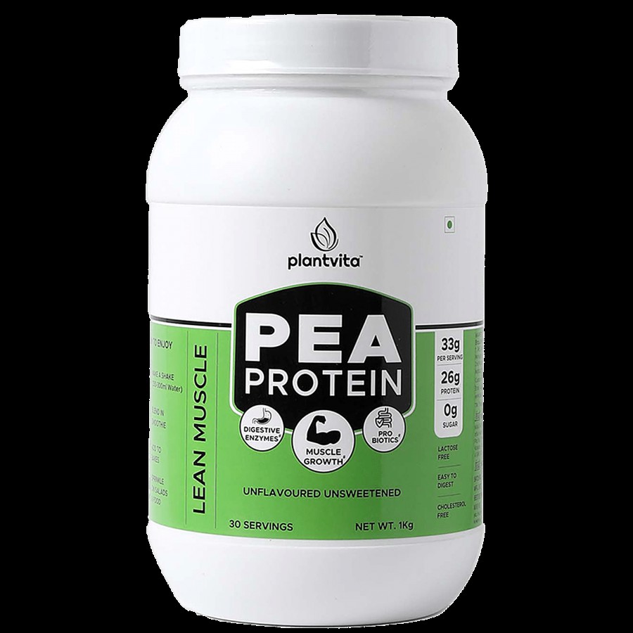 PlantVita Pea Protein Powder - Unflavoured