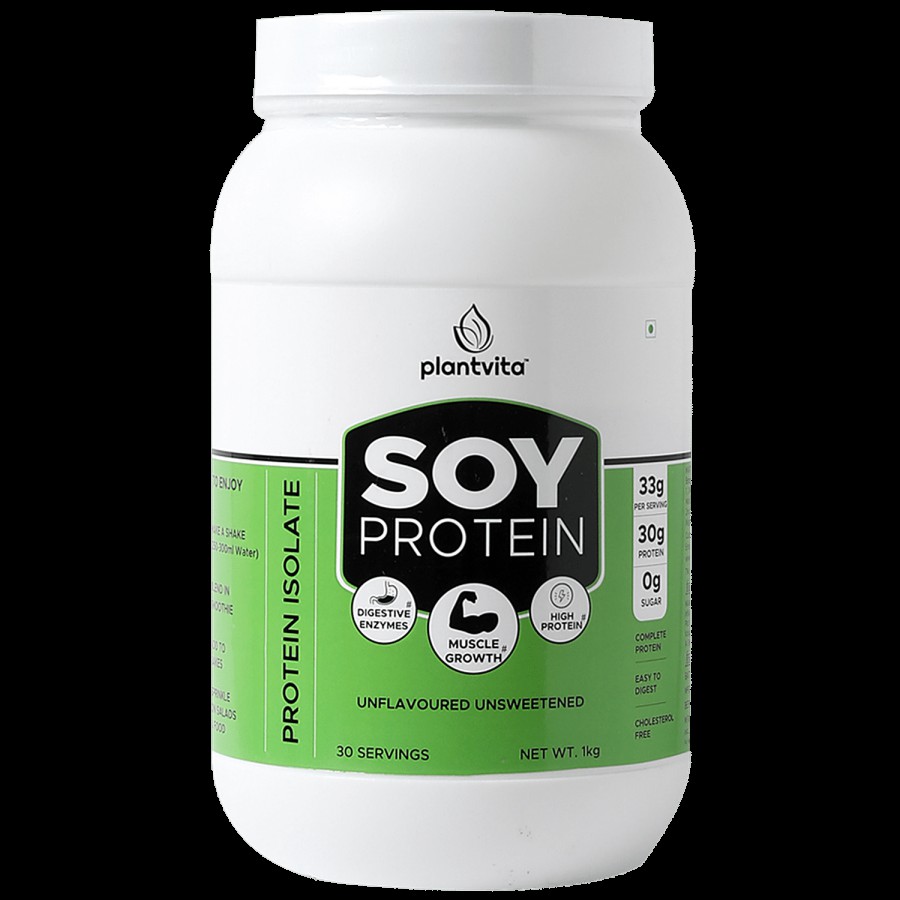 PlantVita Soy Protein Powder - Unflavoured