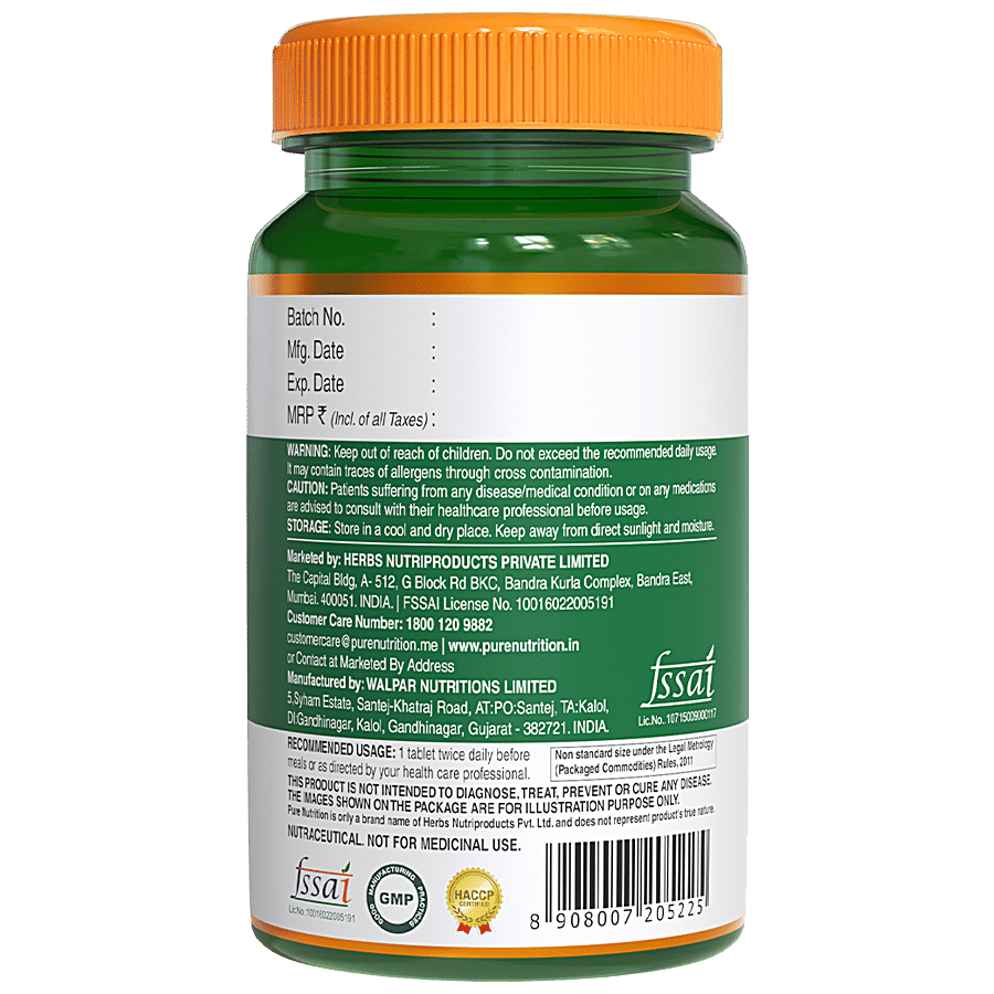 Pure Nutrition  Ashwaginseng Tablets - Helps Boosts Energy & Enhances Stamina