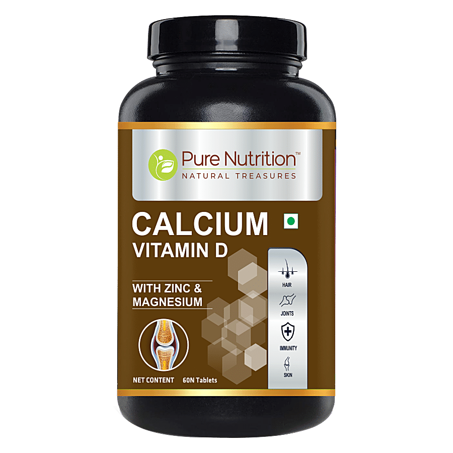 Pure Nutrition  Calcium for Men & Women With Vitamin D