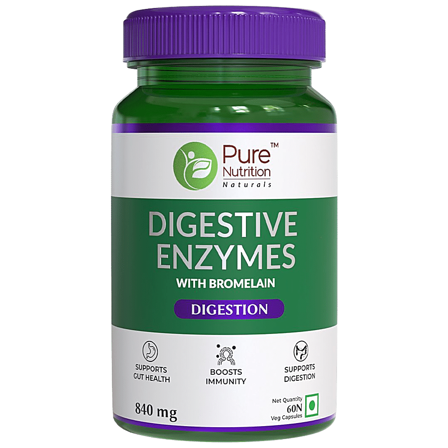 Pure Nutrition  Digestive Enzymes Capsule - Supports Gut Health